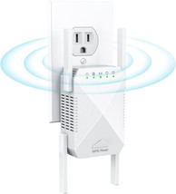 WiFi Extender 2024 Fastest WiFi Booster 1200Mbps Dual Band 5GHz 2.4GHz WiFi Exte - £65.72 GBP