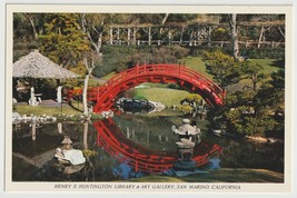 Henry E Huntington Library Art Gallery San Marino Ca Vintage Post Card Unposted - £3.85 GBP