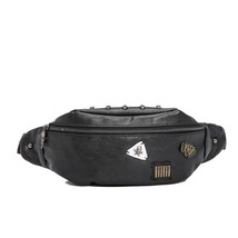 Men Leather Waist Fanny Pack Belt Bag Pouch Travel Hip Purse Fashion Soft Heupta - £67.47 GBP