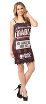 Taco Bell Sauce Packet Dress Diablo Costume, Size S-M Black - £94.35 GBP