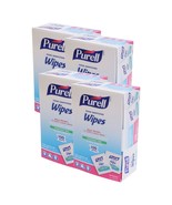 Pack of 4 Purell Sanitizing Hand Wipes 5 x 7 Fragrance Free 100/Pack EXP... - €30,43 EUR