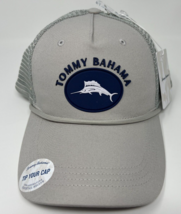 Tommy Bahama “Tip Your Cap” Marlin Patch Mens Grey Trucker Hat Baja Marg... - $14.84