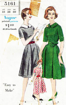 Misses&#39; DRESS Vintage 1960 Vogue Pattern 5161 Size 18 - £9.45 GBP