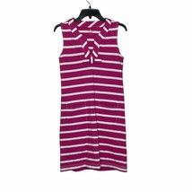 Kate Spade Tank Top Dress Size XS Pink White Striped Pockets 100% Cotton - £27.23 GBP