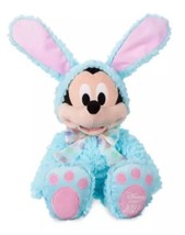 NWT Mickey Mouse Plush in Blue Easter Bunny Costume 19&#39;&#39; Disney Store 2022 - £15.60 GBP