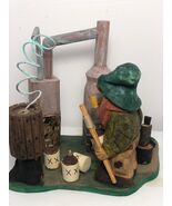 Jethro the Mountain Hillbilly at the Still with Jugs and Firewood - Hand... - $85.00