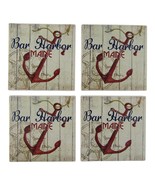 Counter Art 4pc Bay Harbor Maine Ceramic Absorbent Coasters Made in USA - £11.28 GBP