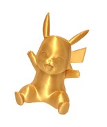 GOLD SHINY PIKACHU - PAINTABLE 3D MODEL w/ PAINT &amp; BRUSHES - KIDS TOY - ... - £12.47 GBP