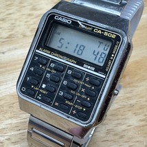 Casio Digital Quartz Watch CA-502 Men Stretch ~Keypad Not Work ~For Part... - $28.49