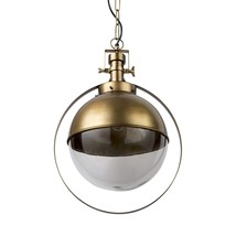 Gold Metal Sphere Pendant Hanging Light - £276.45 GBP