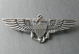 USMC MARINES MARINE CORPS AVIATOR WINGS LAPEL PIN BADGE 2.6 INCHES - $7.45