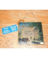 Thomas Kinkade Via Vermont Stained Glass Suncatcher 1997 Enesco w/Tag! C... - $305.41 MXN