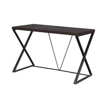 Carolina Kendall Computer Desk, Elm &amp; Black - $3,692.20 MXN