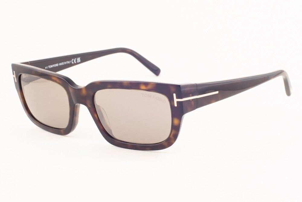 Tom Ford Ezra 1075 52L Havana / Brown Roviex Sunglasses TF1075 52L 54mm
