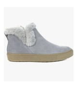 Cougar Womens Duffy Faux Leather Faux Fur Trim Ankle Boots Shoes ash blu... - $127.71