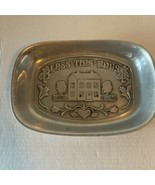 Wilton Armetale Pewter &quot;Bless This House&quot; Bread Platter Serving Tray - £14.67 GBP