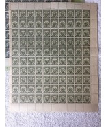 El Salvador Revenue: Timbre Municipal 1c American Bank Note Full Sheet W... - $21.48 CAD