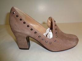 Sesto Meucci Size 6.5 M MYRZA Taupe Suede Studded Pumps Heels New Womens Shoes - £141.65 GBP
