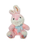 Vintage Cuddle Wit Pink Easter Bunny Rabbit Plush Easter Eggs Stuffed An... - $36.63