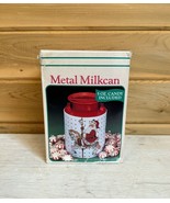 Vintage Christmas Santa Milk Can Candy Tan Open Box - $31.92 CAD