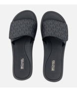 New MICHAEL KORS Wade Gray Repeat Logo Women’s Slide Sandals - $68.07 CAD