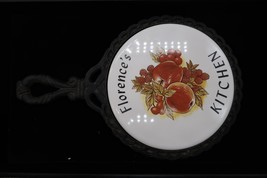 Vtg Florence&#39;s Kitchen Cast Iron Trivet by Mid-State Hot Pad Wall Hangin... - $12.00