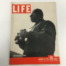 VTG Life Magazine January 19 1942 North Atlantic Patrol, Chicago Bears Newsstand - £14.96 GBP