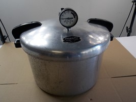 Vintage Presto 7-B Aluminum Pressure Cooker Canner 16 Quart + Rack &amp; Jig... - $89.99