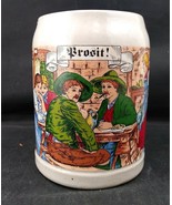 Stoneware Half Liter Beer Stein Unmarked Mint Condition Prosit - $8.00