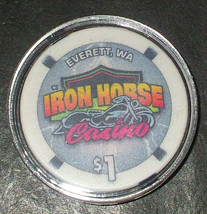 $1. Iron Horse Casino Chip - Everett , Washington - 2005 - $7.95