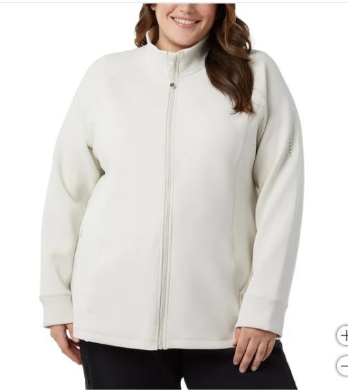 32 Degrees Womens Jacket Tan Full-Zip Pockets Stretch Active Workout Gym Soft Item image 6