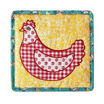 Pioneer Woman Patchwork Quilted Chicken Hot Pad Trivet Farm Country Kitchen NEW - £13.55 GBP