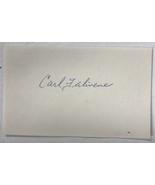 Carl Falivene (d. 2015) Signed Autographed 3x5 Index Card #2 - Football - £10.19 GBP