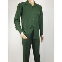 Men's MONTIQUE Two Piece Set Walking Leisure Suit Long Sleeves 1641 H. Green image 7