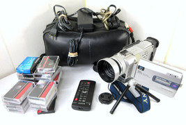 HUGE LOT Sony DCR-TRV20 Handycam Camcorder Video Camera + 19 Tapes, Case, Remote - $207.85