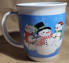 Royal Norfolk Holiday/Christmas Mugs - Set of 4 Snowmen – Smiling/Happy Snowmen - £19.38 GBP