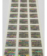 100 CUSTOM PRINTED .50 INCH SQUARE HOLOGRAM LABELS STICKERS SEALS TAMPER... - £9.66 GBP