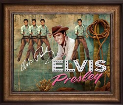 Elvis Presley Rare vintage 16X20  framed Art - €564,27 EUR