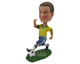 Custom Bobblehead Fast Soccer Player Running With The Ball - Sports &amp; Hobbies So - £65.00 GBP