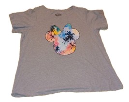 Disney Minnie Mouse T Shirt Women’s 1X XL Gray Tropical - $6.99