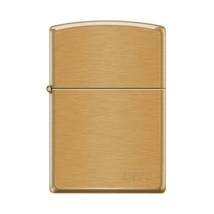 Zippo Lighter - Pipe Lighter With Logo Brushed Brass - 853801 - $30.56