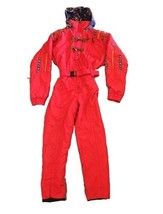 Vintage Obermeyer Womens At Last Red  One Piece Snow Suit Size 14 Tall - £78.41 GBP