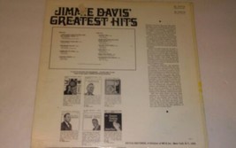 Jimmie Davis Greatest Hits Lp Vg Dl 4978 Mono Promo Wlp Vinyl Record - £15.64 GBP
