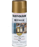 Rust-Oleum 313142 Stops Rust Metallic Spray Paint, 11 Oz, Champagne Bronze - $15.11