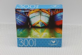 Cardinal Jigsaw Puzzle Fishing Boats/Bateaux de peche 300 Piece 14" x 11"  - $10.88