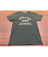 Giannis Antetokounmpo “Just a Kid From Athens” Green T-Shirt - Small - £9.71 GBP