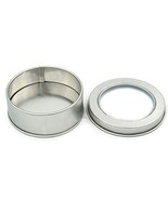 Fujiyuan 2 Pcs Round 22mm Tinplate Iron Tin Storage Case Container Boxes... - $8.02 CAD