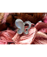 Navia Jewelry Butterfly Wings Morpho aega Silver Ring NR-11M-14 - $99.99
