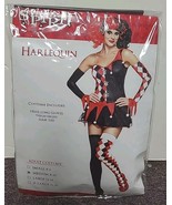 Spirit Halloween Harlequin Costume Adult Size Medium (8-10) Cosplay Dres... - €16,28 EUR