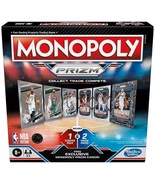 Monopoly Prizm NBA Edition Board Game 8+ 16 Panini NBA Trading Cards Jum... - $29.99